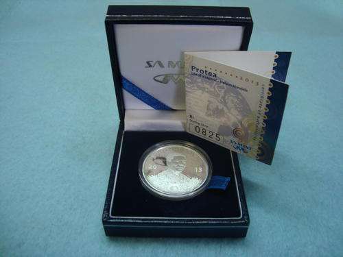 2013 Protea Silver Proof Coin !!! Sealed As Per S A Mint !!! Life Of A Legend *** Nelson Mandela ***