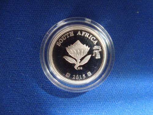 Fly Press Tickey (Steam Train) 2015 *** TICKEY *** Silver 2,5 Cent Steam Train !!! JHB Mint Mark !!!