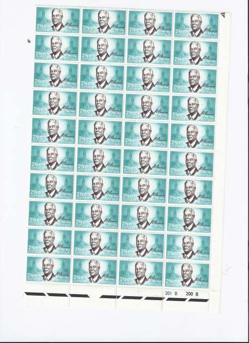 1966 2.5c Verwoerd Commemoration block of 4 x 10 MNH