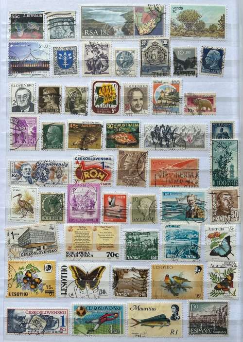 Approx 1000 different used stamps
