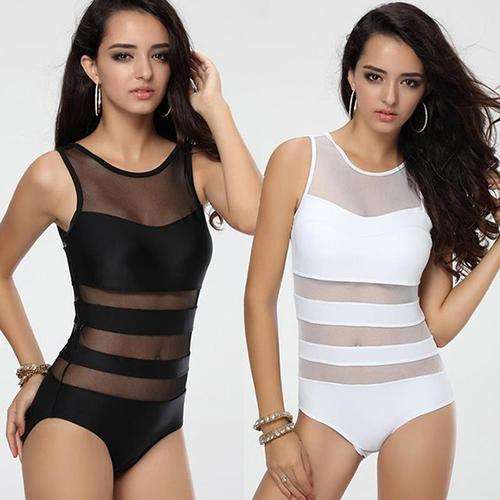 Women Lace One-Piece Swimwear Monokini Swimsuit Bikini Bathing Set