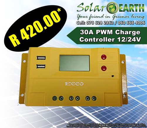 Brand New Ecco PWM 12/24V 30A Charge Controller