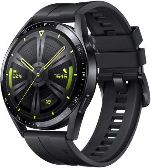 Huawei Watch GT 3 46 mm Smartwatch, Long Battery Life, SpO2 Monitoring, AI Running Coach