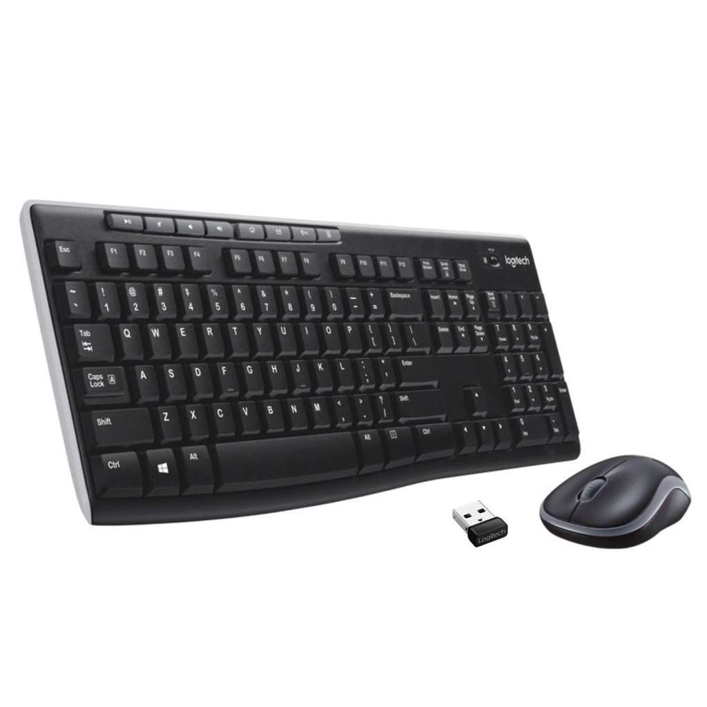 Logitech MK270 Wireless Keyboard and Mouse Combo - Black