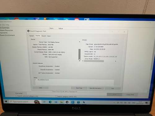 DELL XPS 13 inch 4K 9380 Touchscreen (Please see description)