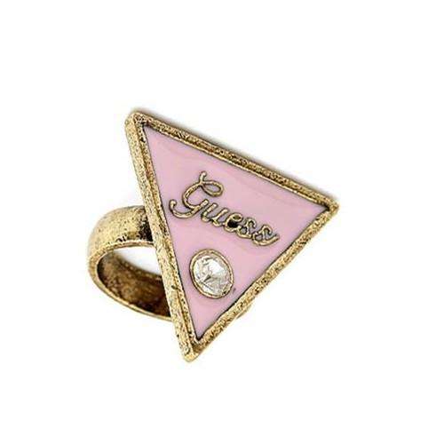 PINK FASHION TRIANGLE RHINESTONE RING, SIZE: FREE