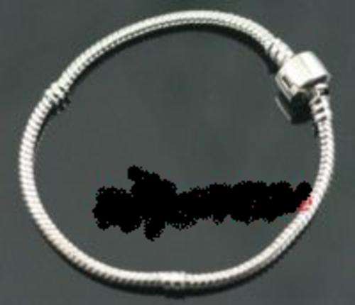 SILVER IMITATION PANDORA BRACELET  20CM