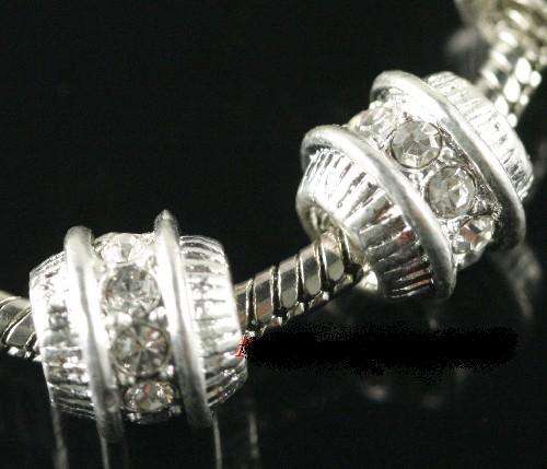 zinc alloy& acryl crystal beads fit pardora