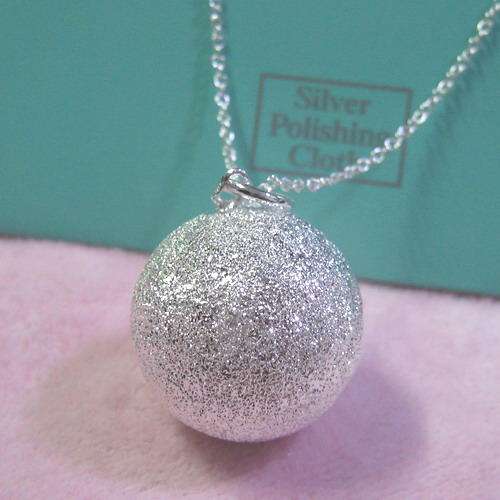 STERLING SILVER MAT MYSTIC BALL  CHAIN