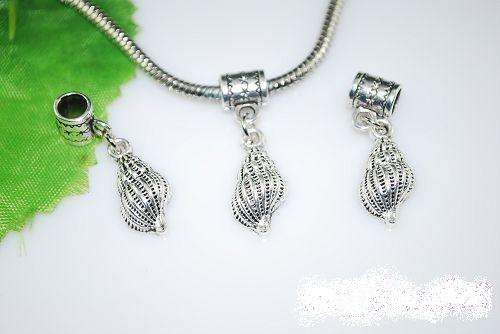 SHELL DANGLING CHARMS FITS PARDORA TIBETAN SILVER