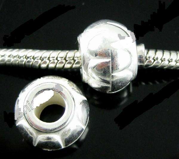 Silver ACRYLIC BEAD Fit Pardora