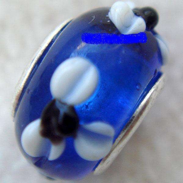 5pcs Silver Muran Glass Beads charm Fit PaRdora