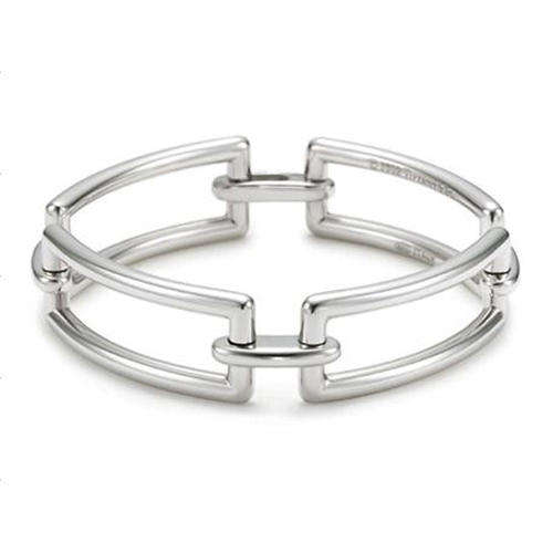 STUNNING  SILVER SQUARES BRACELET