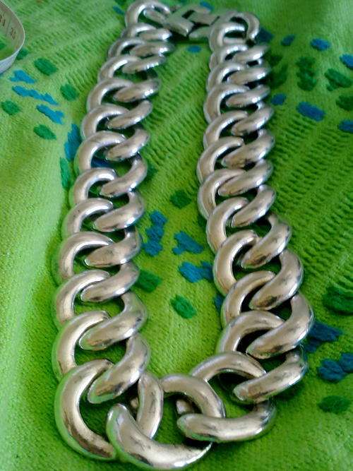 NEW!!! 28 mm LADIES TIBETAN SILVER NECKLACE STUNNING!!!