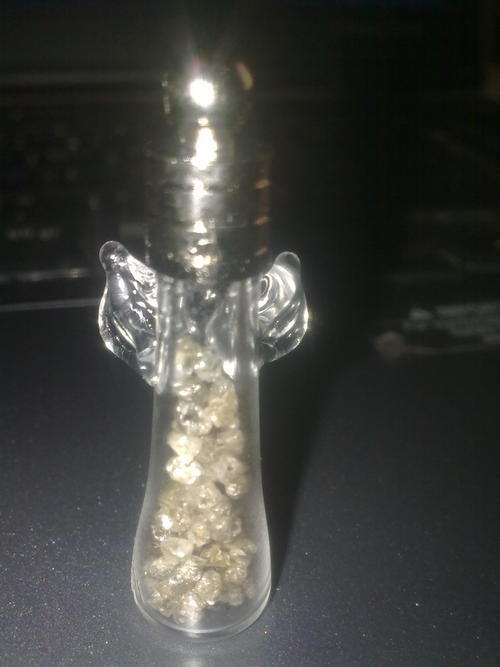 GENUINE DIAMOND CHIP ANGEL PENDANT APROX 4CT