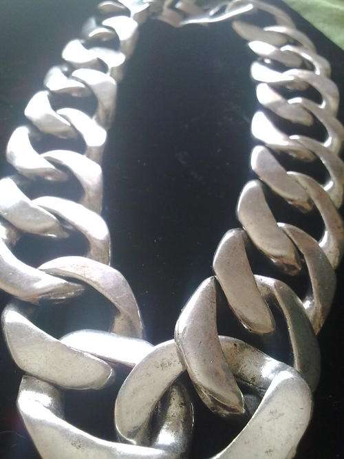 NEW!!! 29 mm LADIES TIBETAN SILVER NECKLACE STUNNING!!!
