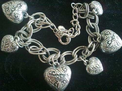 TIBETAN SILVER 6 HEARTS BRACELET
