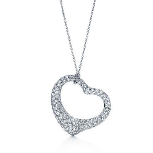 STERLING SILVER HEART PENDANT NECKLACE