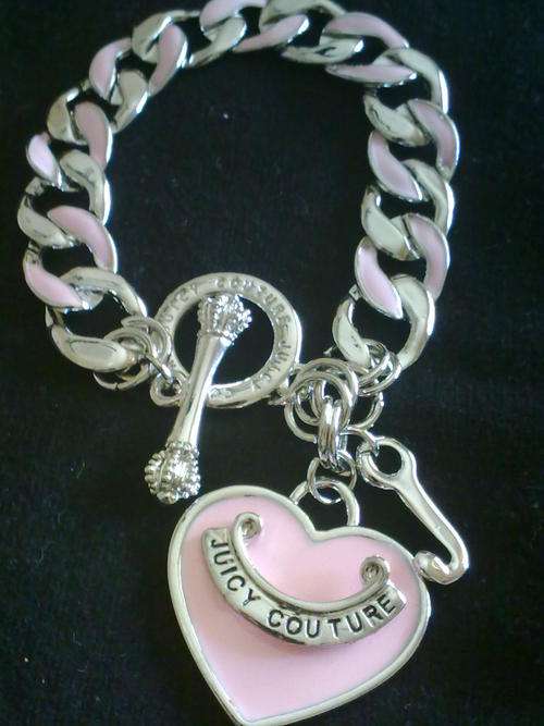 STUNNING  PINK & SILVER JUICY BRACELET
