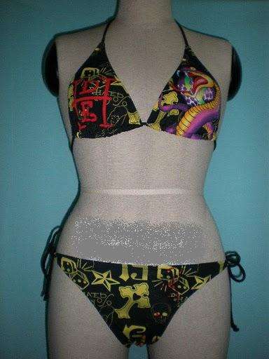 LAST ONE!!!STUNNING BLACK ED HARDEY BIKINI