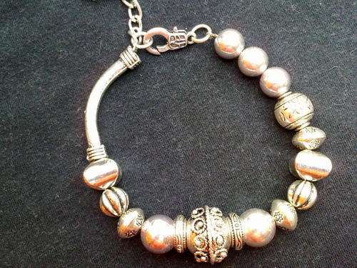 TIBETAN SILVER FANCY BEADS BRACELET
