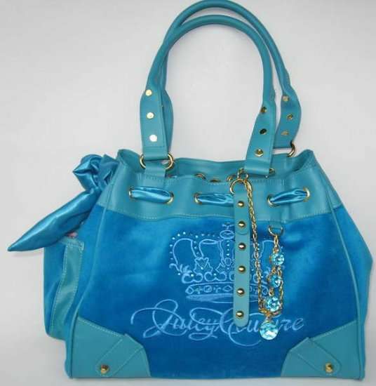 STUNNING DESIGNER TEAL BLUE JUICY HANDBAG