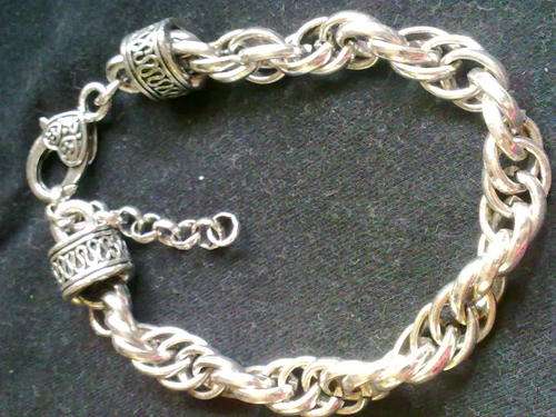STUNNING TIBETAN SILVER INTER LINKS BRACELET