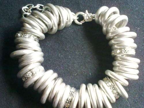 VERY LIMITED STOCK!!FROM THE HADDASAH COLLECTIO 16 mm TIBETAN SILVER MULTI  CIRCLE BRACELET