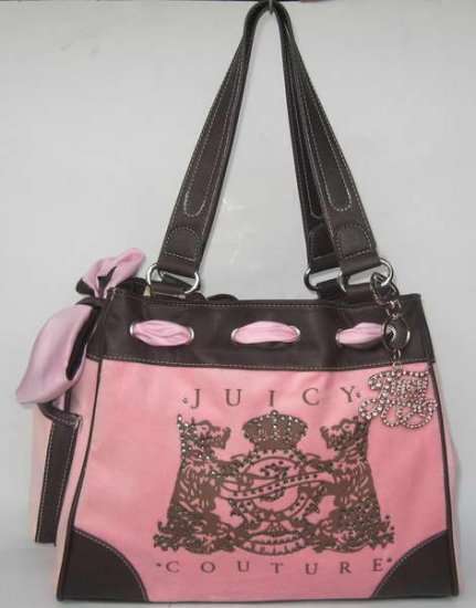 STUNNING DESIGNER COFFEE & PINK JUICY HANDBAG