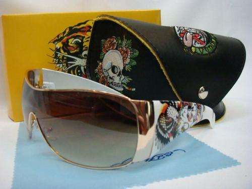 LAST PAIR!!SEXY LADIES EDD HARDEY WHITE SUNGLASSES