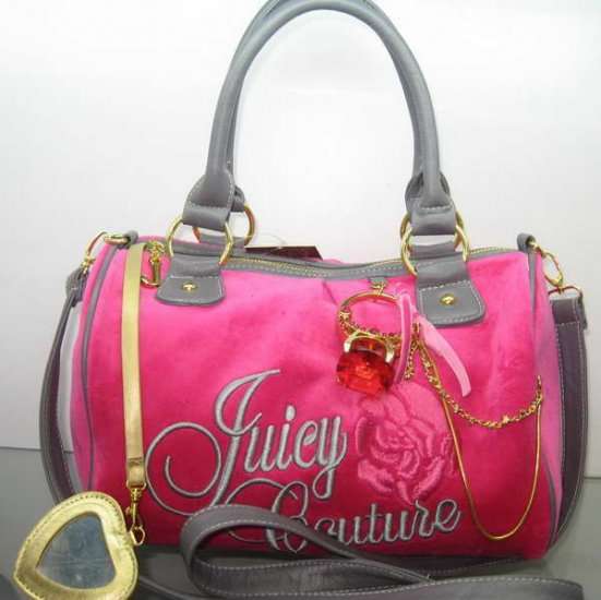 STUNNING DESIGNER PINK & GREY JUICY HANDBAG