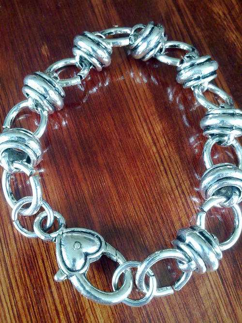 12 mm STUNNING TIBETAN SILVER ROLO BRACELET