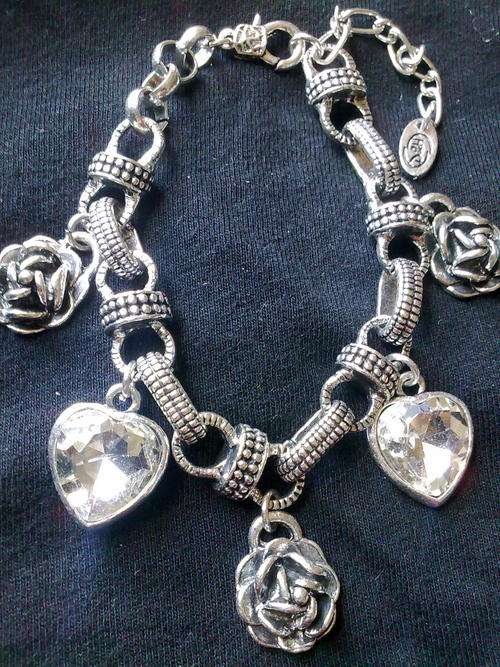 EXCLUSIVELY FROM 2011 HADASSAH COLLECTION TIBETAN SILVER  ANTIQUE LOOK BRACELET