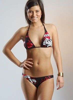 STUNNING BLACK "LOVE KILLS" BIKINI LARGE