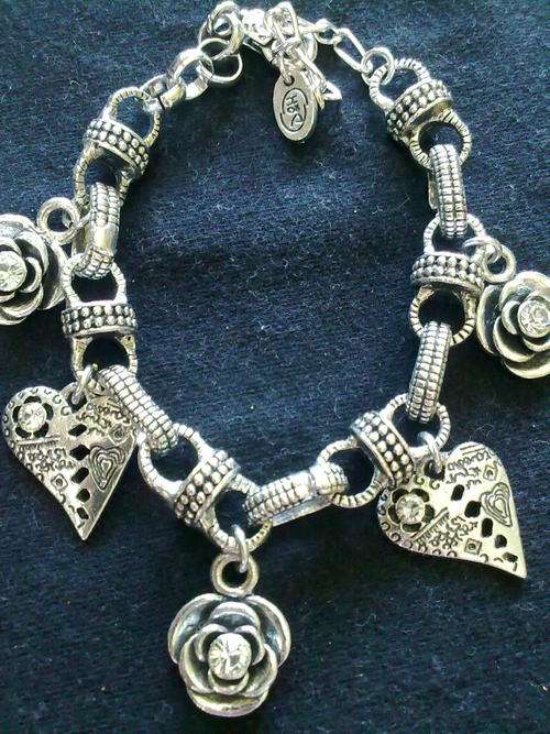 EXCLUSIVELY FROM 2011 HADASSAH COLLECTION TIBETAN SILVER  ANTIQUE LOOK BRACELET