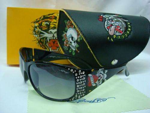 SEXY LADIES BLACK DIAMANTE EDD HARDEY SUNGLASSES