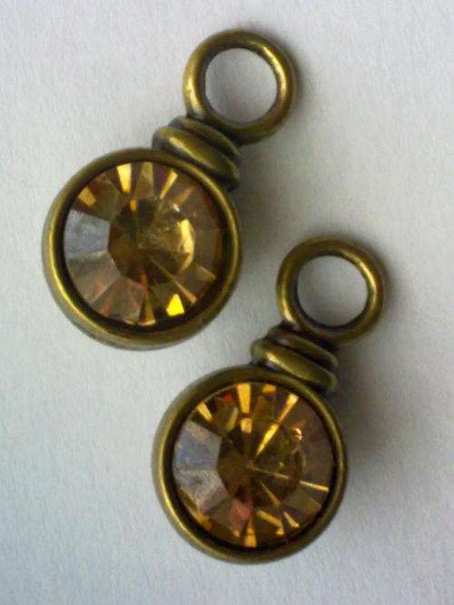 COPPER TONE CHARM BEADS