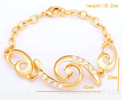 2 YEAR GUARANTEE!!GORGEOUS WIDE GOLD DIAMANTE BRACELET 20 mm