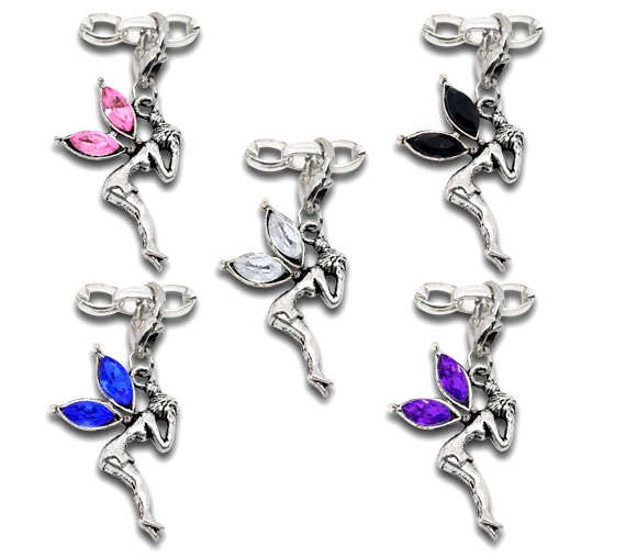Fairy Clip On Charm Fit Link Chain Bracelet 41x20mm
