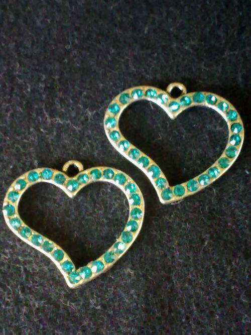 STUNNING TIBETAN SILVER TURQUOISE HEART PENDANT