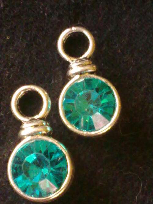 TIBETAN SILVER TURQUOISE CHARM BEADS