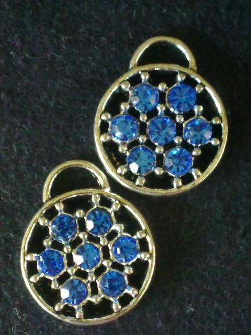 TIBETAN SILVER BLUE ROUND PENDANT