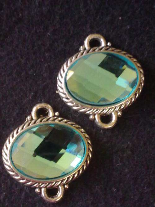 CLEARANCE SALE!!!TIBETAN SILVER TURQUOISE OVAL PENDANT/CHARM