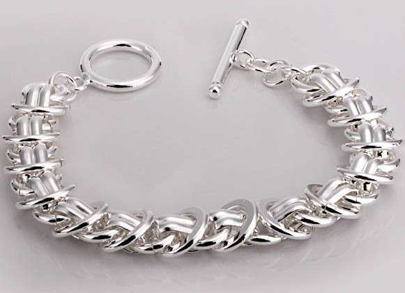 STUNNING  STERLING SILVER MULTI LINKS BRACELET