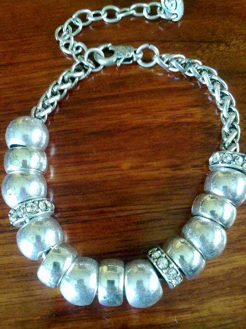 TIBETAN SILVER FANCY BEADS BRACELET