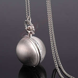 BEAUTIFULL MATT TONE ROUND NECKLACE Pocket Watch