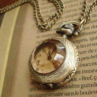 Antique Look Bronze  Pocket Watch