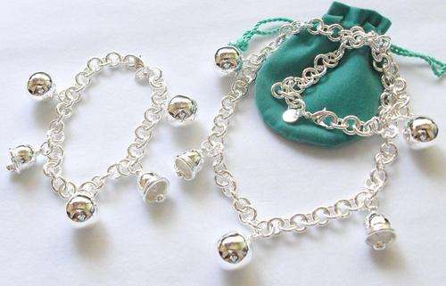 STUNNING 925 MARKED SILVER BALL/BELL CHARMS SET