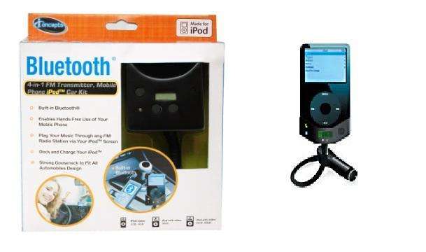 iCONCEPTS 4-IN-1 CAR KIT FOR iPOD WITH BLUETOOTH '