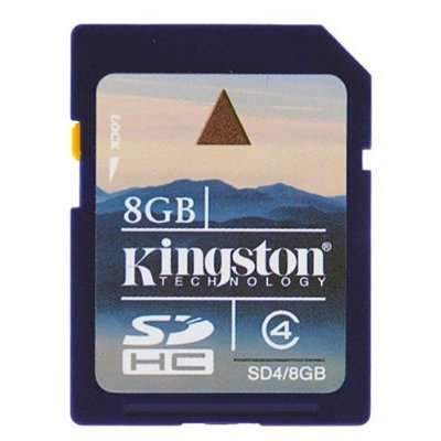 Kingston 8GB SD card SDHC 4 (Original Kingston Product)